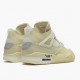 PK Shoes Air Jordan 4 Retro Off-White Sail Sail/Muslin White/Black CV9388-100