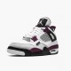 PK Shoes Air Jordan 4 Retro PSG Paris Saint Germain White/Neutral Grey/Black Borde CZ5624-100