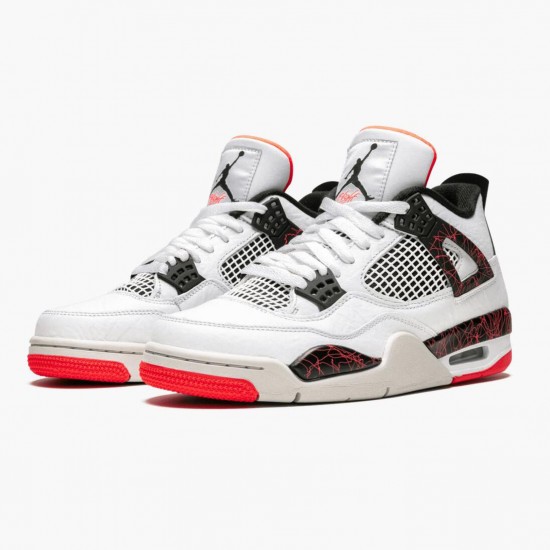 PK Shoes Air Jordan 4 Retro Pale Citron White/Black/Bright Crimson/Pale Citron 308497-116