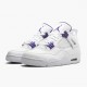 PK Shoes Air Jordan 4 Retro Purple Metallic White/Metallic Silver/Court Purple CT8527-115