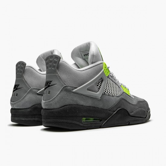 PK Shoes Air Jordan 4 Retro SE 95 Neon Cool Grey/Volt Wolf Grey Anthr CT5342-007