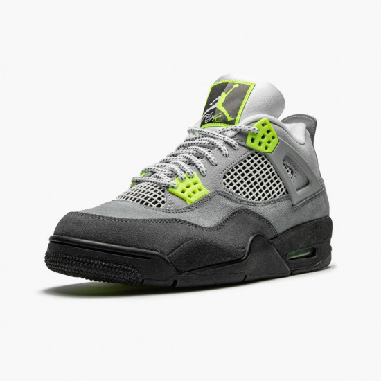 PK Shoes Air Jordan 4 Retro SE 95 Neon Cool Grey/Volt Wolf Grey Anthr CT5342-007