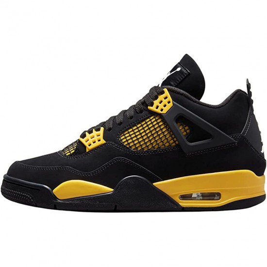 PK Shoes Air Jordan 4 Retro Thunder 2023 Black/Tour Yellow DH6927-017