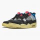 PK Shoes Air Jordan 4 Retro Union Off Noir Off Noir/Brigade Blue/Dark Smo DC9533-001