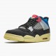 PK Shoes Air Jordan 4 Retro Union Off Noir Off Noir/Brigade Blue/Dark Smo DC9533-001