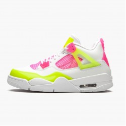 PK Shoes Air Jordan 4 Retro White Lemon Pink White/Lemon Venom/Pink Blast CV7808-100