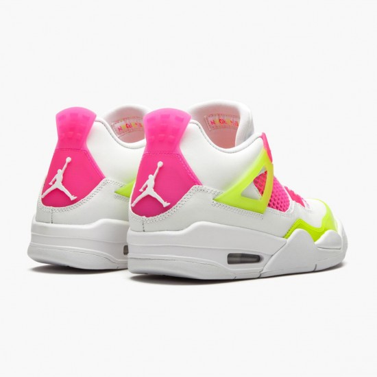 PK Shoes Air Jordan 4 Retro White Lemon Pink White/Lemon Venom/Pink Blast CV7808-100