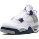 PK Shoes Air Jordan 4 Midnight Navy White/Midnight Navy/Light Smoke Grey-Fire Red DH6927-140