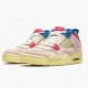 PK Shoes Union LA x Air Jordan 4 Retro Off Noir Guava Ice/Light Bone Brigade B DC9533-800