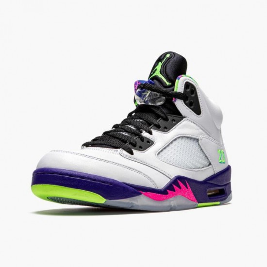 PK Shoes Air Jordan 5 Retro Alternate Bel Air White/Court Purple-Racer Pink-Ghost Green DB3335-100