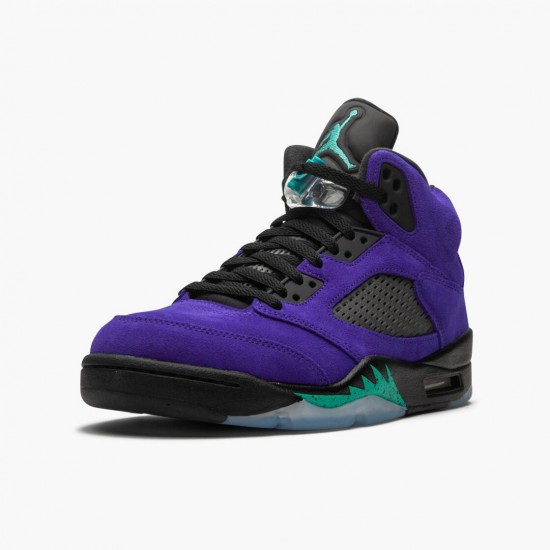 PK Shoes Air Jordan 5 Retro Alternate Grape Grape Ice/Black Clear New Emer 136027-500