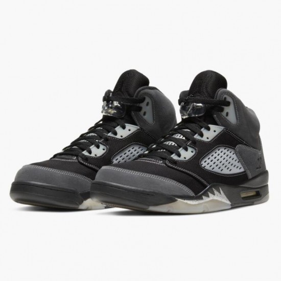 PK Shoes Air Jordan 5 Retro Anthracite Wolf Grey/Black DB0731-001