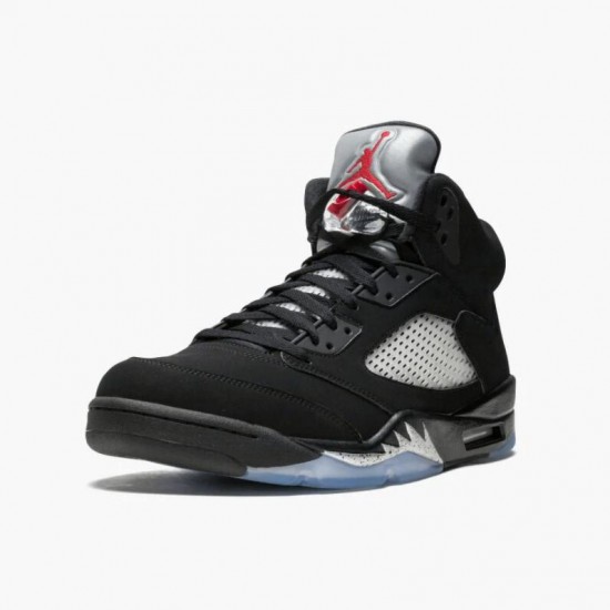 PK Shoes Air Jordan 5 Retro Black Metallic Black/Metallic Silver 845035-003