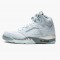 PK Shoes Air Jordan 5 Retro Bluebird With Silver White Photo Blue/Football Grey/Metallic Silver/White DD9336-400