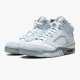 PK Shoes Air Jordan 5 Retro Bluebird With Silver White Photo Blue/Football Grey/Metallic Silver/White DD9336-400