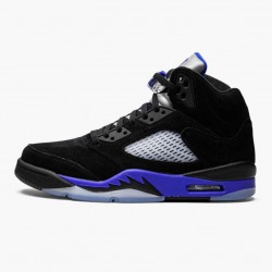 PK Shoes Air Jordan 5 Retro Racer Blue With Black Blue Black/Racer Blue/Reflective Silver CT4838-004