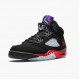 PK Shoes Air Jordan 5 Retro Top 3 Black/Fire Red/Grape Ice New E CZ1786-001