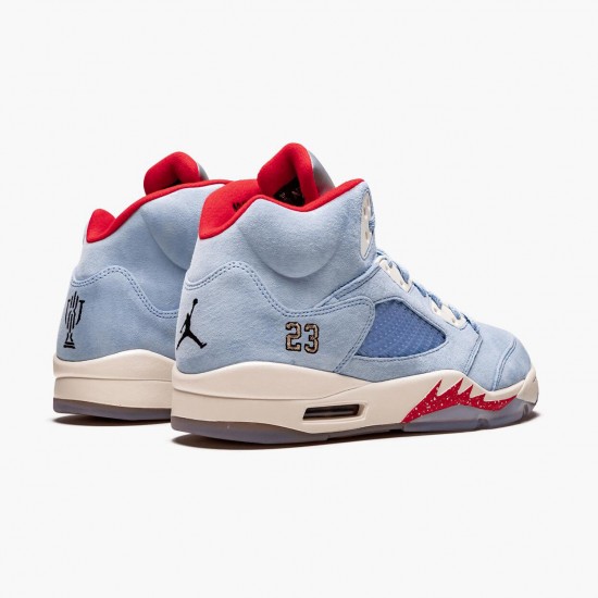 PK Shoes Air Jordan 5 Retro Trophy Room Ice Blue Ice Blue/University Red Sail M CI1899-400