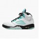 PK Shoes Air Jordan Retro 5 Island Green White/Black/White/Island Green CN2932-100