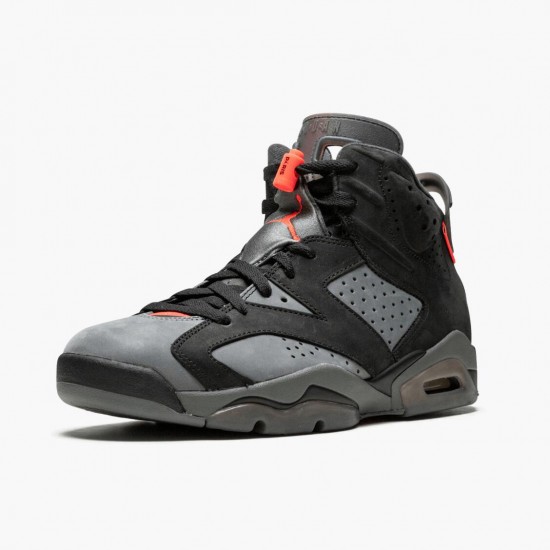 PK Shoes Air Jordan 6 Retro PSG Paris Saint Germain Iron Grey/Infrared 23 Black/Black CK1229-001