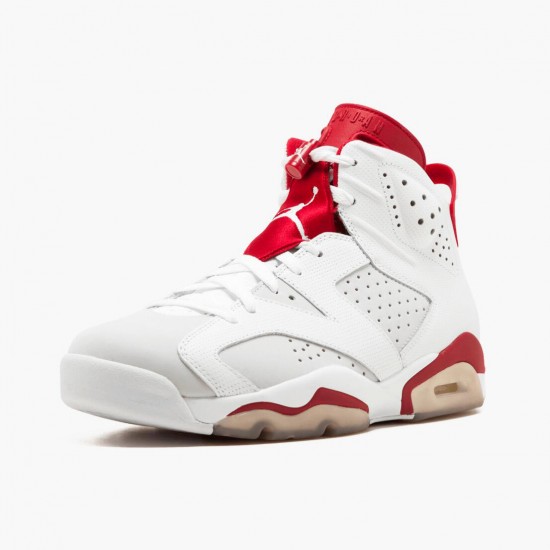 PK Shoes Air Jordan 6 Retro Alternate White/Gym Red/Pure Platinum Black 384664-113