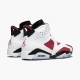 PK Shoes Air Jordan 6 Retro Carmine White/Carmine Black/Black 384664-160