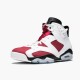 PK Shoes Air Jordan 6 Retro Carmine White/Carmine Black/Black 384664-160