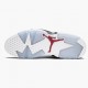 PK Shoes Air Jordan 6 Retro Carmine White/Carmine Black/Black 384664-160