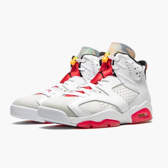 PK Shoes Air Jordan 6 Retro Hare Neutral Grey/White True Red Bl CT8529-062