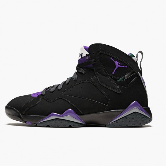 PK Shoes Air Jordan 7 Retro Ray Allen Black Fierce Purpler Dark Stee Black/Fierce Purple-Dark Grey Steel 304775-053