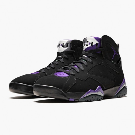 PK Shoes Air Jordan 7 Retro Ray Allen Black Fierce Purpler Dark Stee Black/Fierce Purple-Dark Grey Steel 304775-053