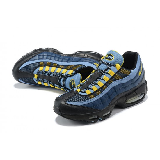 PK Men Shoes Nike Air Max 95 TT Blue Yellow 