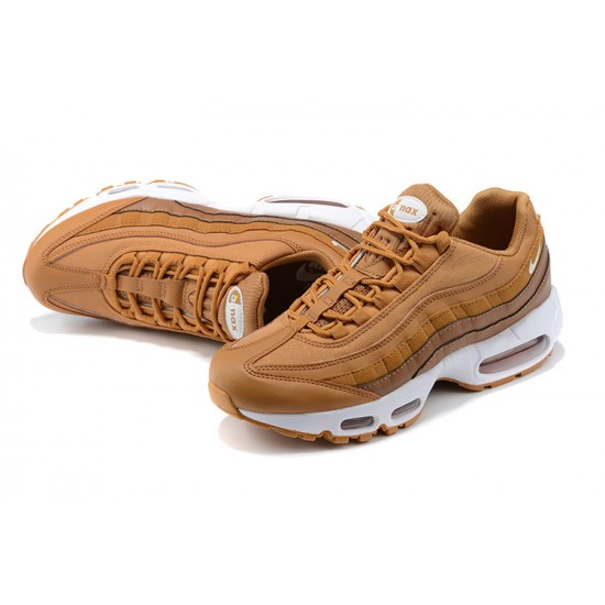 PK Men Shoes Nike Air Max 95 TT Brown and White 