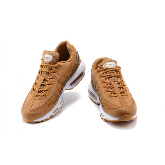 PK Men Shoes Nike Air Max 95 TT Brown and White 