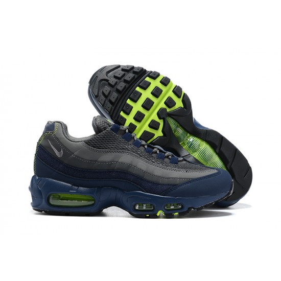 PK Men Shoes Nike Air Max 95 TT Grey Blue and Black Black DA1504-400 