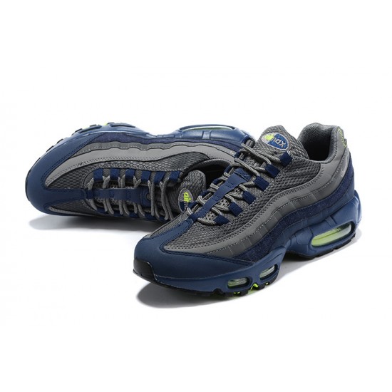 PK Men Shoes Nike Air Max 95 TT Grey Blue and Black Black DA1504-400 