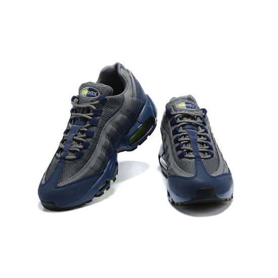 PK Men Shoes Nike Air Max 95 TT Grey Blue and Black Black DA1504-400 