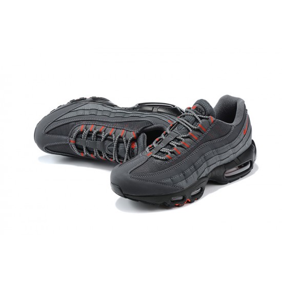 PK Men Shoes Nike Air Max 95 TT Grey Red and Black