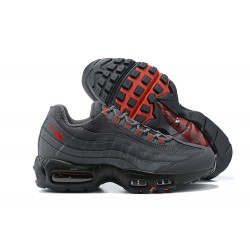 PK Men Shoes Nike Air Max 95 TT Grey Red and Black