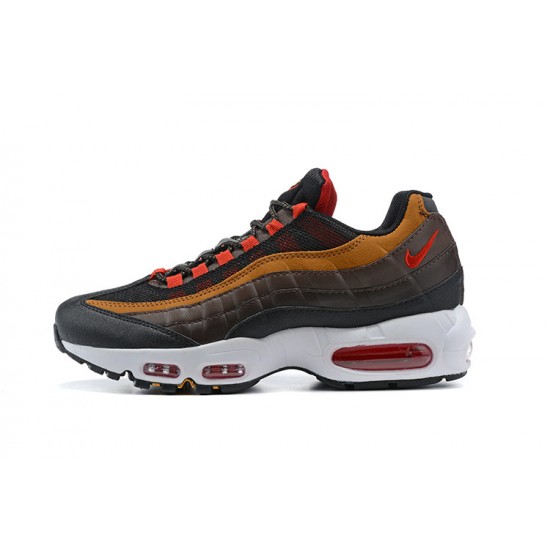 PK Men Shoes Nike Air Max 95 TT Grey Red and Brown 