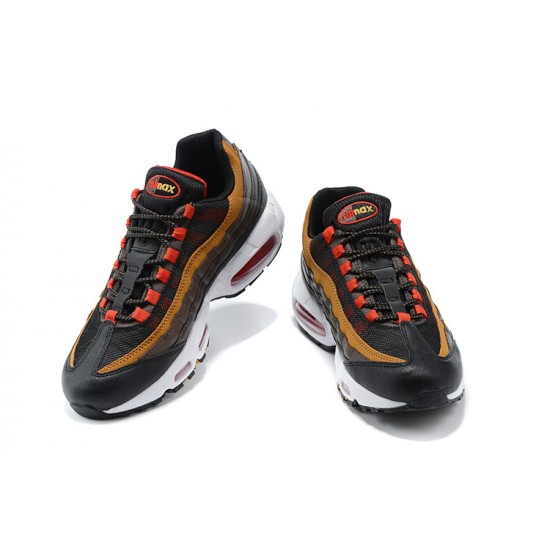 PK Men Shoes Nike Air Max 95 TT Grey Red and Brown 