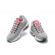 PK Men Shoes Nike Air Max 95 TT Grey White and Red 