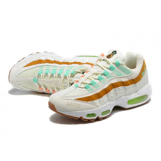 PK Men Shoes Nike Air Max 95 TT White  Green Brown CZ0154-100 