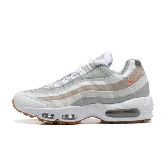 PK Men Shoes Nike Air Max 95 TT White Grey and Orange DM0011-100 