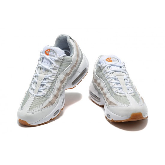 PK Men Shoes Nike Air Max 95 TT White Grey and Orange DM0011-100 