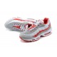 PK Men Shoes Nike Air Max 95 TT White Red and Grey