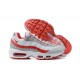 PK Men Shoes Nike Air Max 95 TT White Red and Grey