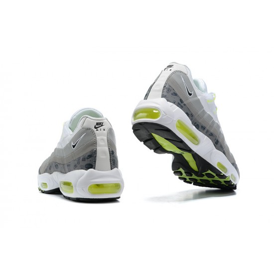 PK Men Shoes Nike Air Max 95 TT White and Grey