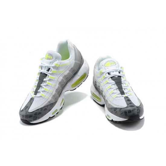 PK Men Shoes Nike Air Max 95 TT White and Grey