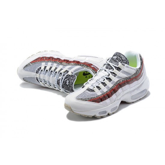 PK Men Shoes Nike Air Max 95 TT White and Red